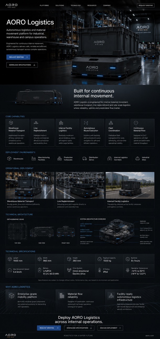 AORO Logistics technical reference